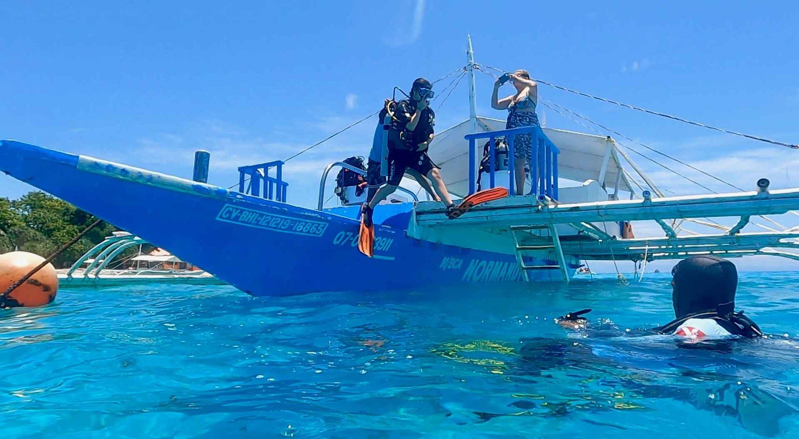 Giant Stride Entrance on Bangka