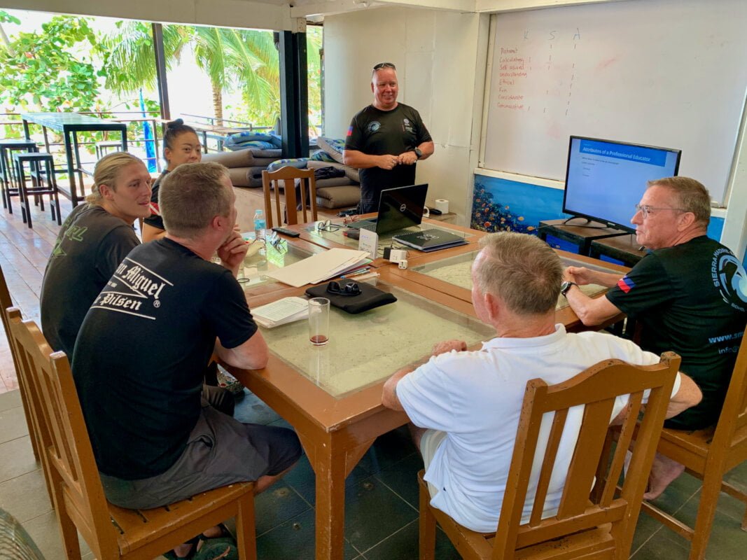 Pic6 IDC at Sierra Madre Divers with our in house PADI Course Director Troy Murray img